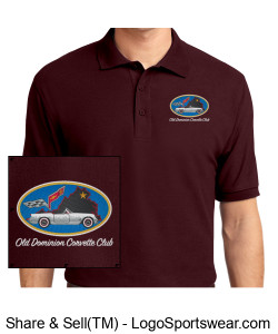 Mens Silk Touch Polo Design Zoom